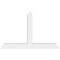 Ekena Millwork Portland Architectural Grade PVC Gable Bracket, 72"W x 45"H x 6"D x 6"F, 15/12 Pitch GBP072X45X0606POR00 - alternate 2